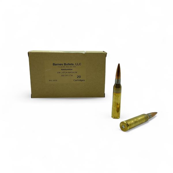 .338 Lapua Mag Ammunition, 8 Rounds