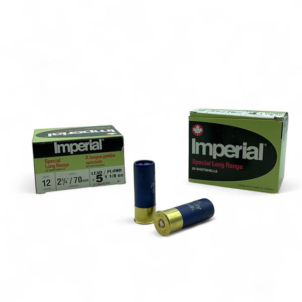 Imperial Special Long Range 12 Ga, 2-3/4", #4 and #5 Lead Shot Ammunition, 40 Rounds