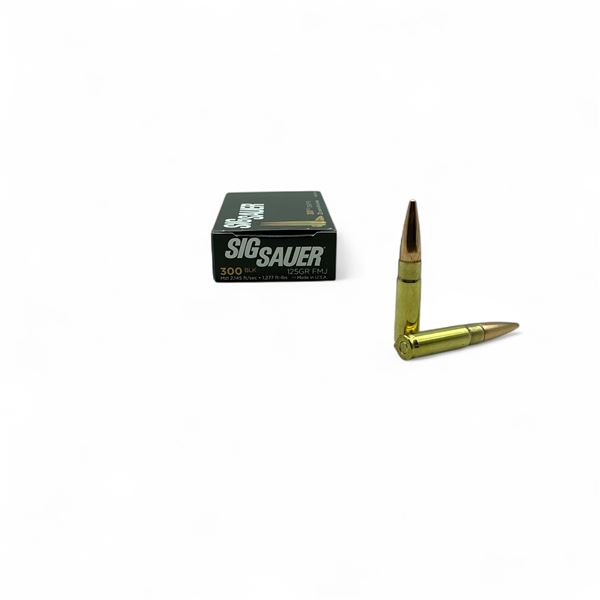 Sig Sauer 300 BLK, 125 Grain FMJ Ammunition, 20 Rounds