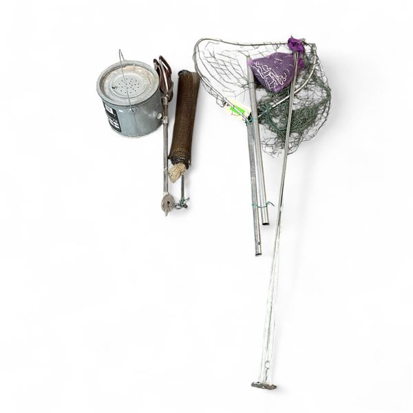 Nets, Including, Mesh Minnow Net 56" Square, Net 6' Handle X 20" Net, Smelt Mesh Net Opens to 120"