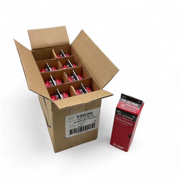 CCI Blazer Pour Pack 22 LR 38 Grain RN Ammunition, 3400 Round Case