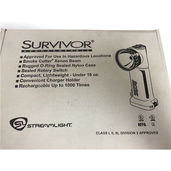 1x Streamlight 90264: Yellow Survivor W/ 12V DC Fast Charger