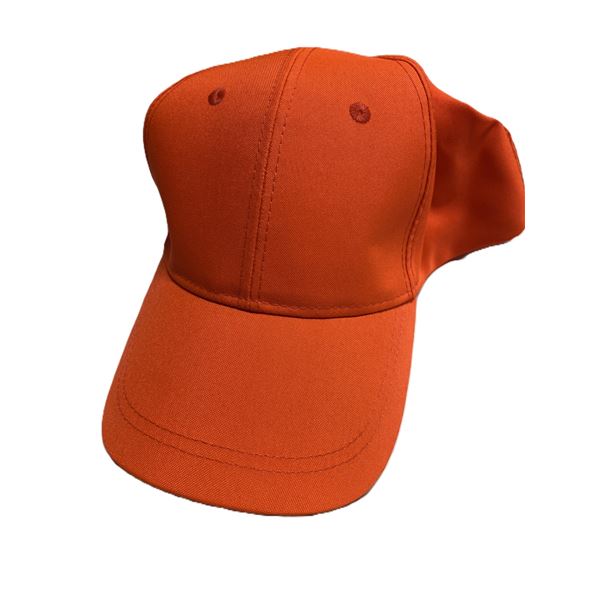 6x Orange Hunting Cap