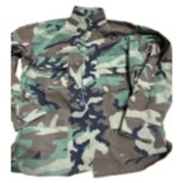 3x US Combat Shirt Woodland Camo - Condition Used Good Size Small X-Short