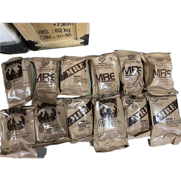1x US MRE Case of 12 Menu A