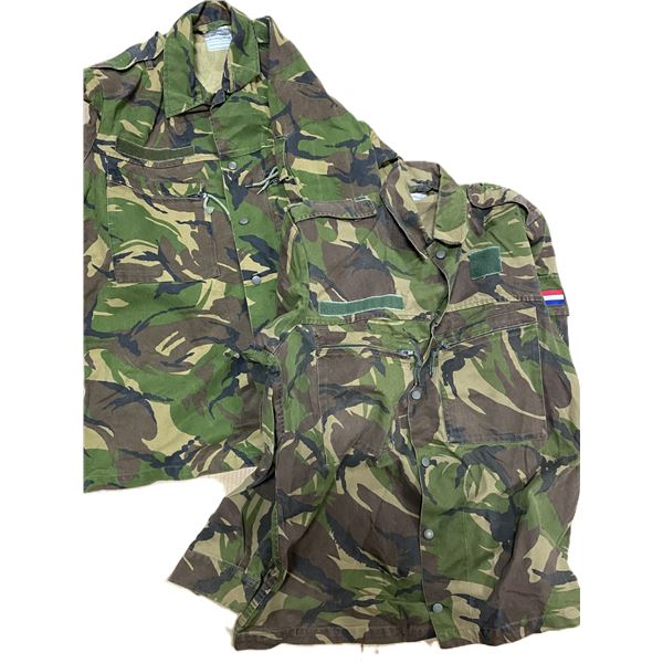 2x Dutch DPM Camo Shirts  Nato Size 6080/8590 Med/Long