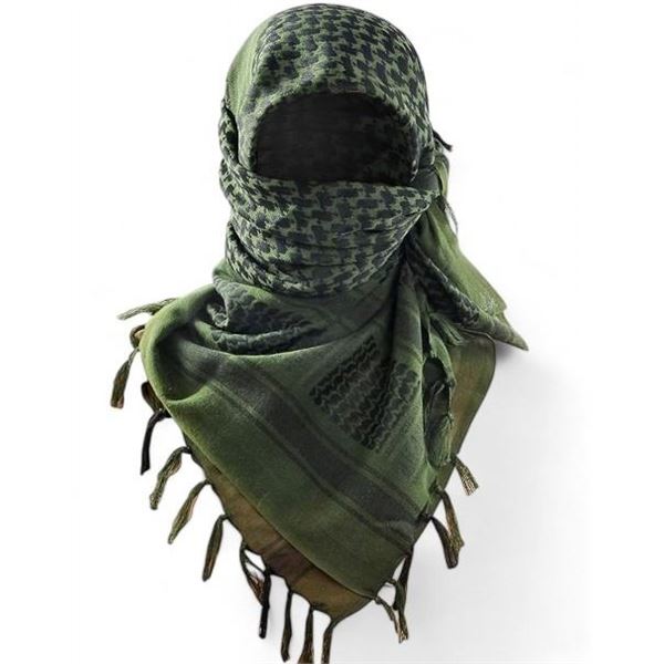 6X Green And Black Shemag