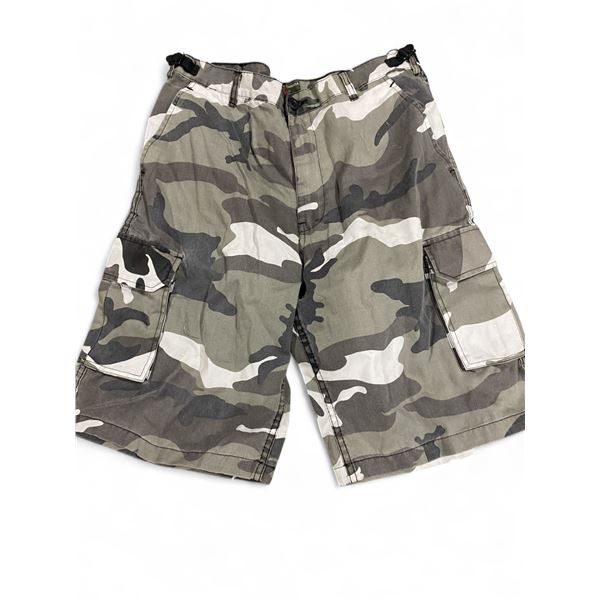 2x  Pair of BDUV Vintage Military Shorts Urban Camo Size Medium, Pair of Urban Camo Pant Medium