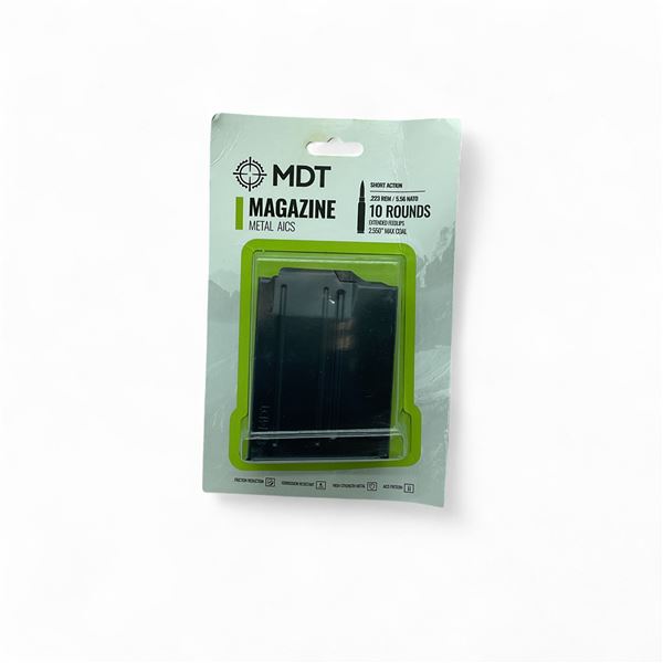 MDT Metal AICS 10 Round, .223 Rem/ 5.56 Nato Short Action Magazine, New