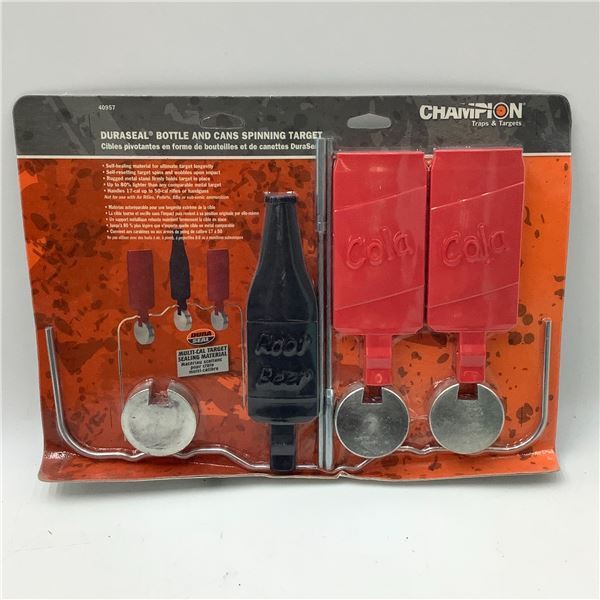 Champion Duraseal Bottle and Cans Spinning Target, New