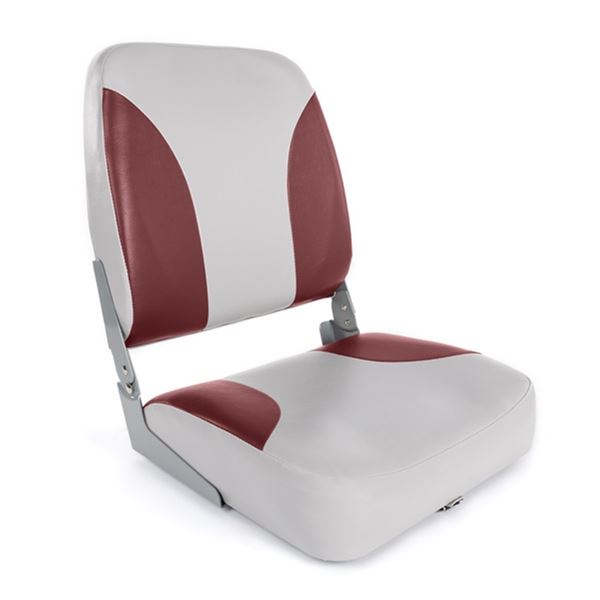Kimpex Economy High Back Seat, Grey/ Red, New
