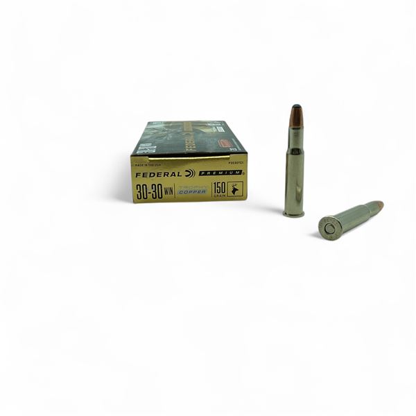 Federal Premium 30-30 Win, 150 Grain Trophy Copper Ammunition, 20 Rounds