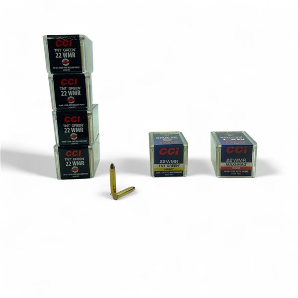 Assorted CCI .22 WMR Ammunition, 285 Rounds