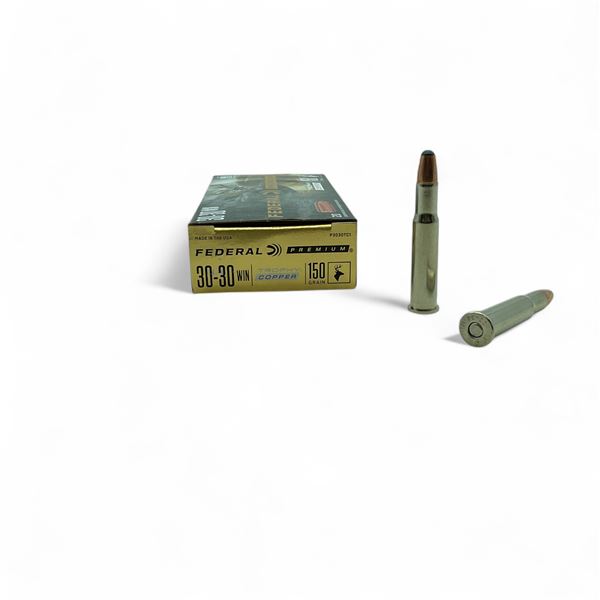 Federal Premium 30-30 Win, 150 Grain Trophy Copper Ammunition, 17 Rounds