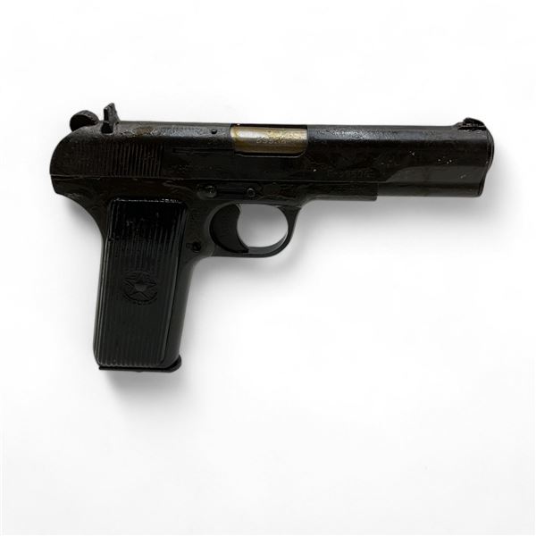 Yugoslavian Zastava M57 Semi Auto Pistol 7.62 X 25mm 4.5" Barrel, Restricted. Comes with one detacha