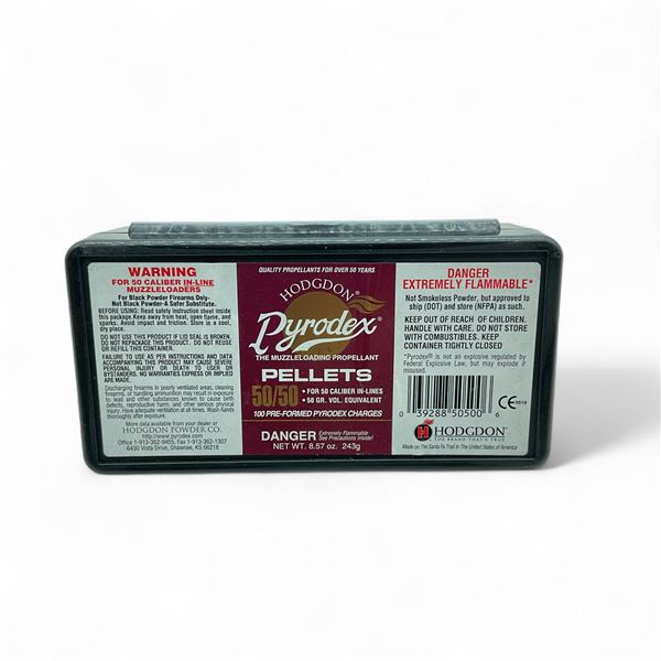 Hodgdon Pyrodex 50/50 Pellets, 100 Quantity