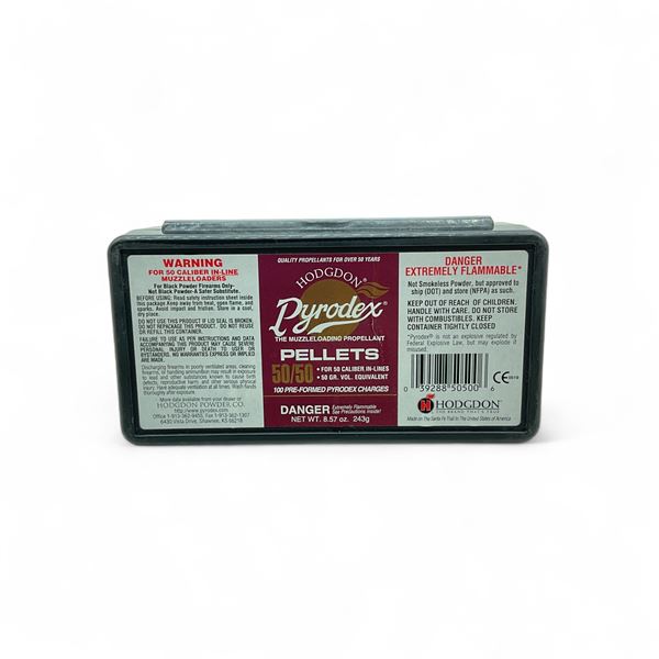 Hodgdon Pyrodex 50/50 Pellets, 100 Quantity