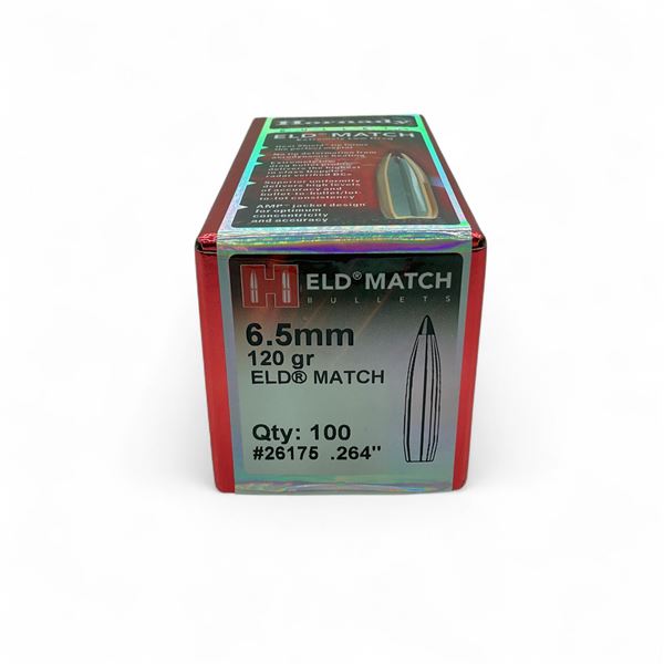 Hornady ELD Match 6.5 (.264") 120 Grain Projectile, 100 Quantity