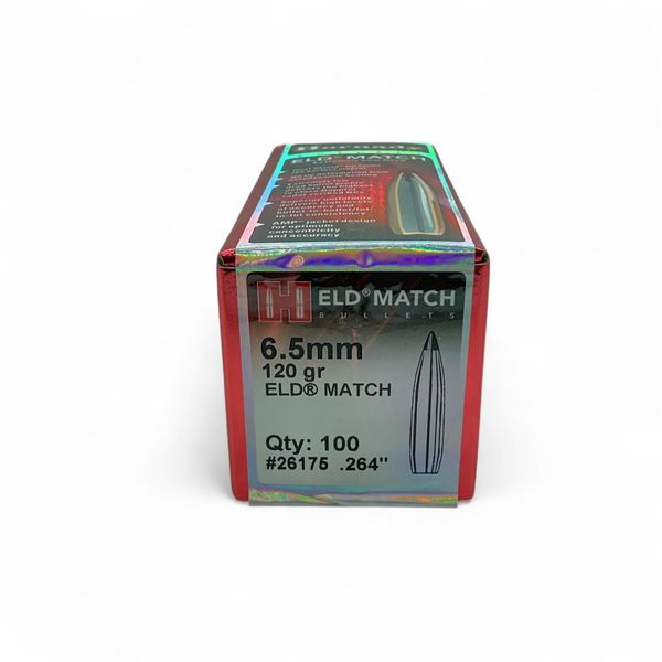 Hornady ELD Match 6.5 (.264") 120 Grain Projectile, 100 Quantity