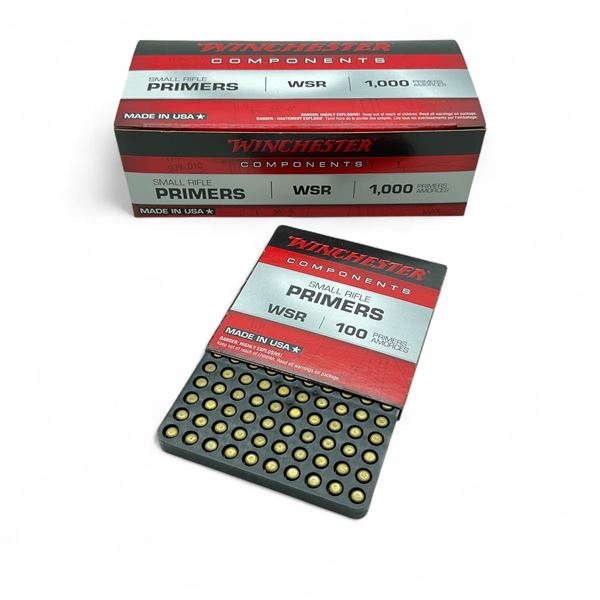 Winchester Small Rifle Primers, WSR, 1000 Qty