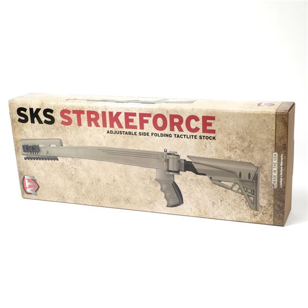 ATI SKS Strikeforce Adjustable Folding Stock Tan No Butt Stock Included