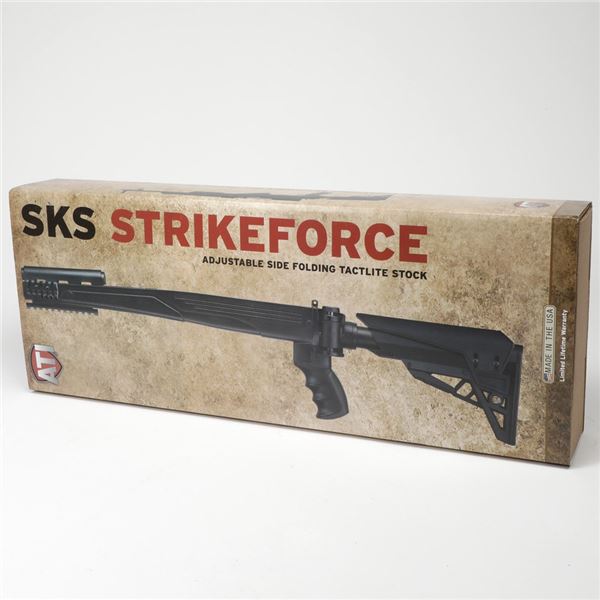 ATI SKS Strikeforce Adjustable Folding Stock Black No Butt Stock Included