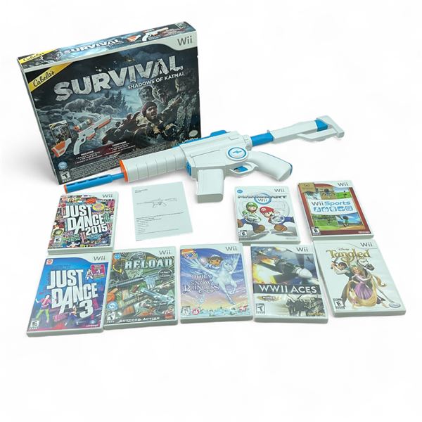 Assorted WIi Games and Accessory