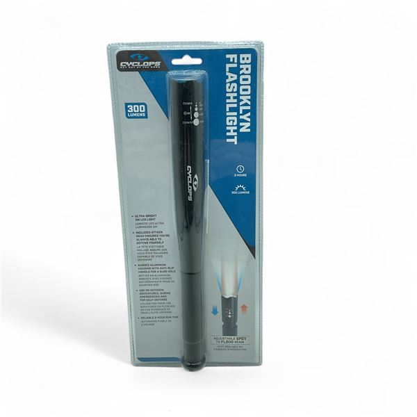Cyclops Brooklyn Flashlight, 300 Lumens, New