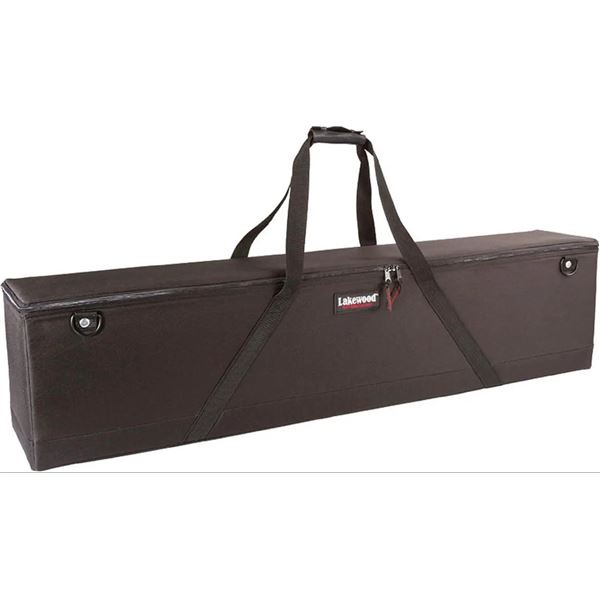 Lakewood Deluxe Double Rifle/Shotgun Case (Includes Wheels), Black, 50" L x x 2" W x 11" H, New