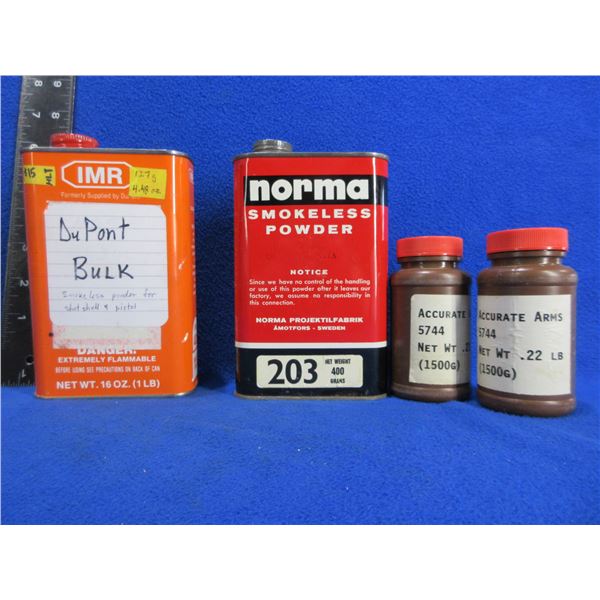 Norma 203, Dupont & Accurate 5744 (Pick Up or Ship by UPS Only)