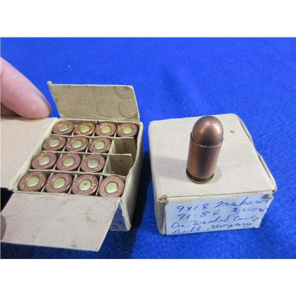 Collector Ammo - 9X18 Makarov (Pick Up or Ship by UPS Only)