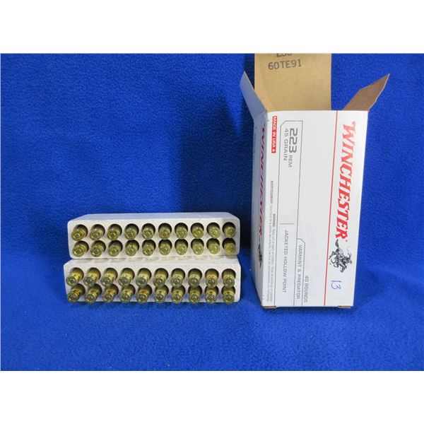 223 Rem. 45gr JHP Winchester (Pick Up or Ship by UPS Only)