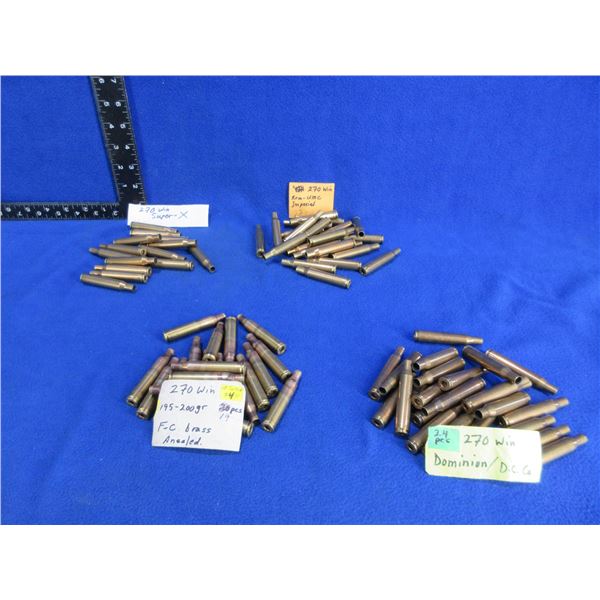 Brass Only - 270 Win. Deprimed - Lot of 79