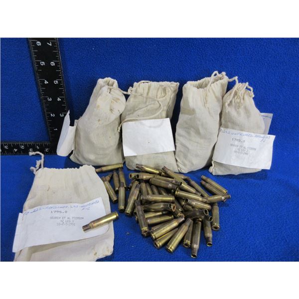 Brass Only - 222 Rem. - Deprimed, Reformed 223 Rem. FC Headstamp