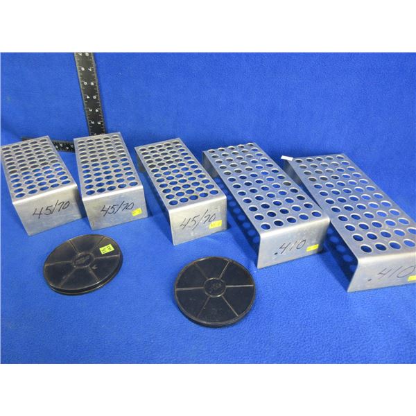 2 Fitz Primer Trays and 5 Reloading Blocks (410 Ga. & 45/70)