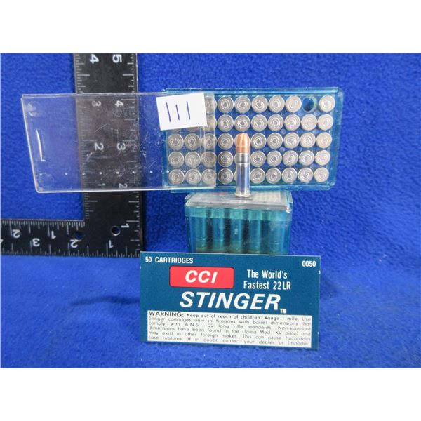 22 LR HP CCI Stinger Cartridges (Pick Up or Ship by UPS Only)