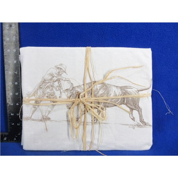 NEW - T Shirt - Size Large - Rodeo Clown and Bull