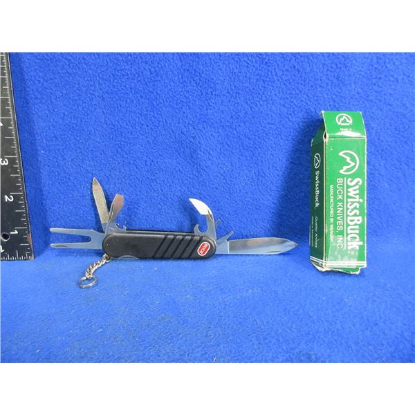 NEW - Swiss Buck Folding Pocket Knife - Model # 0875-53-0