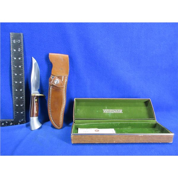 Westmark Model 702 Fixed Blade Knife # 14978 with Leather Sheath