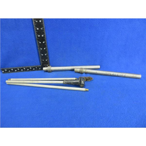 3 Piece Shotgun Cleaning Rod and 2 Unknown Steel Rods