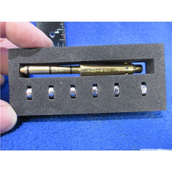 NEW - 22 LR Cartridge Red Laser Bore Sight with Batteries