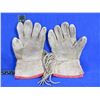 Image 2 : Native American Leather Gloves w/ Beadwork & Fringes - Appear to be Size Large