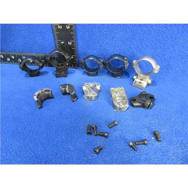 Lot of Misc. 1" Rings and Bases