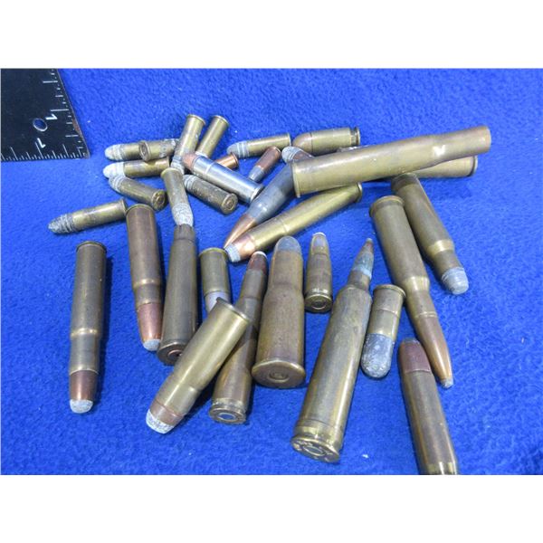 Collector Ammo - 31 Misc. Cartridges + 2 Brass (Pick Up or Ship by UPS Only)