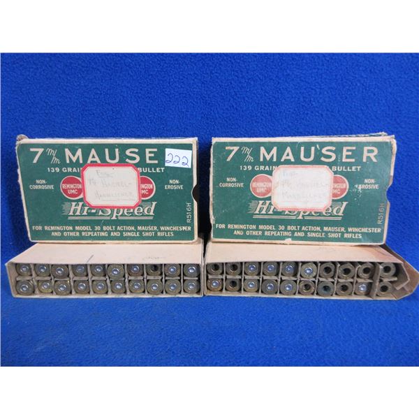 Brass Only - 7MM Mauser Unprimed - 2 Boxes of 20