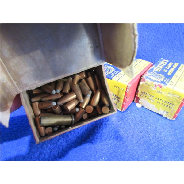 22 Cal. .224" 45gr Semi-Pointed Jacketed Herter's Bullets
