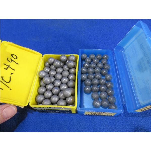50 Cal. .490" Lead Balls - Box of 33, Box of 72