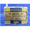 Image 2 : 32-20 Win. 115gr SP Dominion Bullets - Box of 24