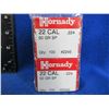 Image 2 : 22 Cal. .224" 50gr SP Hornady Bullets - 2 Sealed Boxes of 100