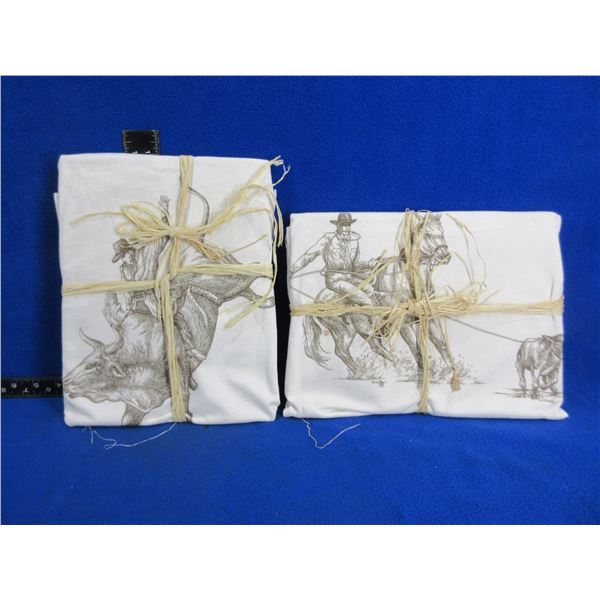 NEW - 2 T Shirts - Size XLarge - Bull Rider & Calf Roper - Shirts have light stains